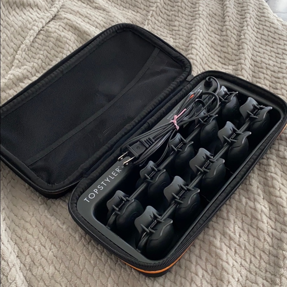 Topstyler Heated Shell Hair Curlers & Case!!
